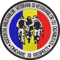 EMBLEMA ASOCIATIA MILITARILOR VETERANI SI VETERANILOR CU DIZABILITATI