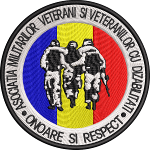 EMBLEMA ASOCIATIA MILITARILOR VETERANI SI VETERANILOR CU DIZABILITATI