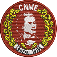 EMBLEMA SCOALA Colegiul Național „Mihai Eminescu” - JUDEȚUL BUZĂU ( ROTUNDA )