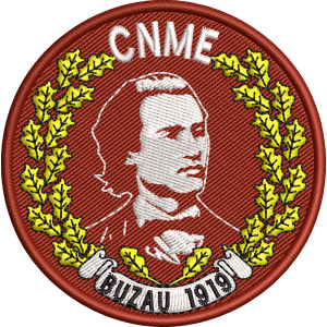 EMBLEMA SCOALA Colegiul Național „Mihai Eminescu” - JUDEȚUL BUZĂU ( ROTUNDA )