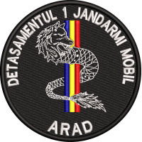 EMBLEMA DETASAMENTUL 1 JANDARMI MOBIL - ARAD
