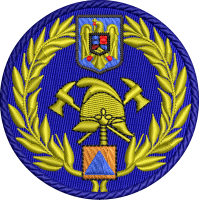 Emblema coifura SVSU brodata - ALBASTRA
