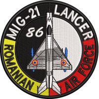 EMBLEMA MIG 21 LANCER BAZA 86