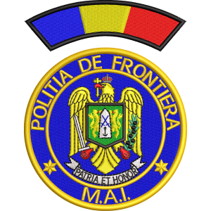 Emblema politia de frontiera romana IGPFR +  EMBLEMA TRICOLOR MANECA