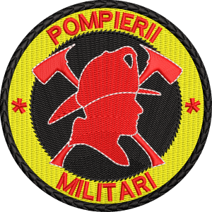 ECUSON / EMBLEMA - POMPIERII MILITARI ( VARIANTA 2 )
