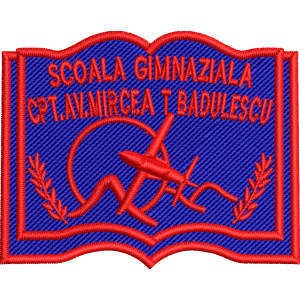 EMBLEMA SCOLARA SCOALA GIMNAZIALA CPT.AV.MIRCEA T BADULESCU