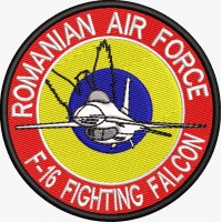 ECUSON / EMBLEMA - Pilot F-16 FIGHTING FALCON Romanian Air Force TRICOLOR ECUSON / EMBLEMA - Pilot F-16 FIGHTING FALCON Romanian Air Force TRICOLOR
