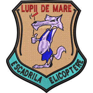 Emblema AVIATIE ESCADRILA ELICOPTERE LUPII DE MARE
